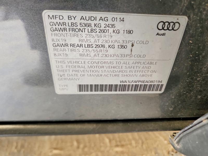 Aukcja sprzedaży 2014 Audi Q5, vin: WA1LFAFP6EA080194, numer aukcji: 68193176