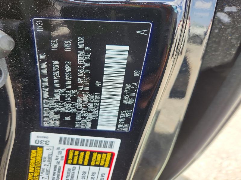 68699496 :رقم المزاد ، 5TDJSKFC1SS161811 vin ، 2025 Toyota Sienna مزاد بيع