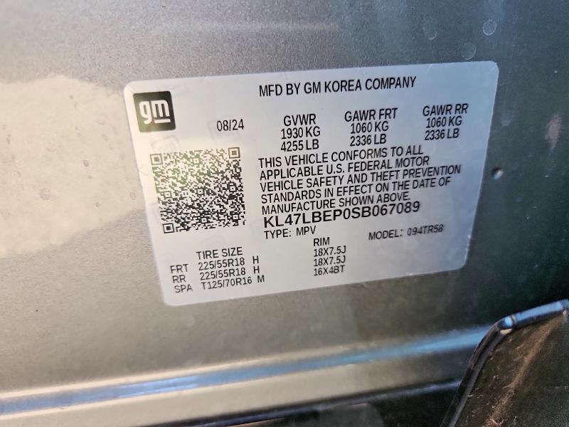 Aukcja sprzedaży 2025 Buick Envista, vin: KL47LBEP0SB067089, numer aukcji: 68179836