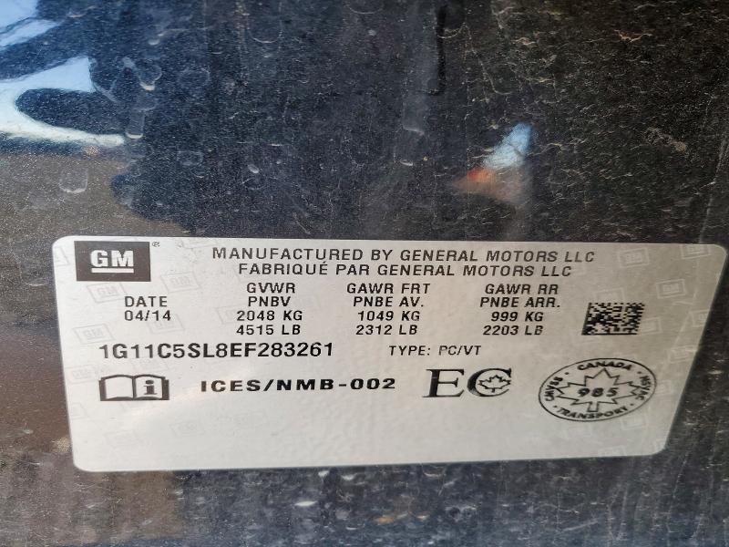 Aukcja sprzedaży 2014 Chevrolet Malibu, vin: 1G11C5SL8EF283261, numer aukcji: 68587136