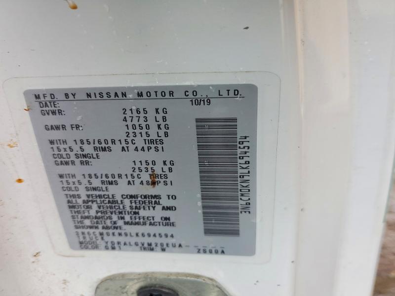 Aukcja sprzedaży 2020 Nissan Nv200, vin: 3N6CM0KN9LK694594, numer aukcji: 70110706