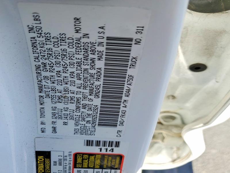 68968636 :رقم المزاد ، 5TELU42N99Z612924 vin ، 2009 Toyota Tacoma مزاد بيع