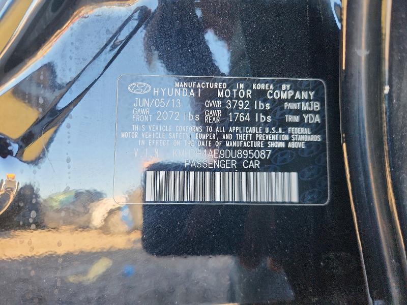 Продаж на аукціоні авто 2013 Hyundai Elantra, vin: KMHDH4AE9DU895087, номер лоту: 69798826