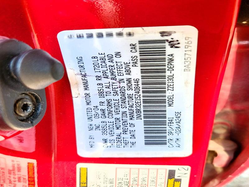 67773516 :رقم المزاد ، 1NXBR32E15Z408446 vin ، 2005 Toyota Corolla مزاد بيع