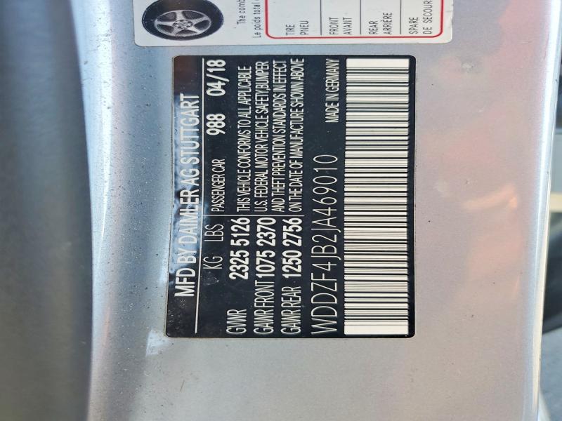 Aukcja sprzedaży 2018 Mercedes-benz E, vin: WDDZF4JB2JA469010, numer aukcji: 69624496