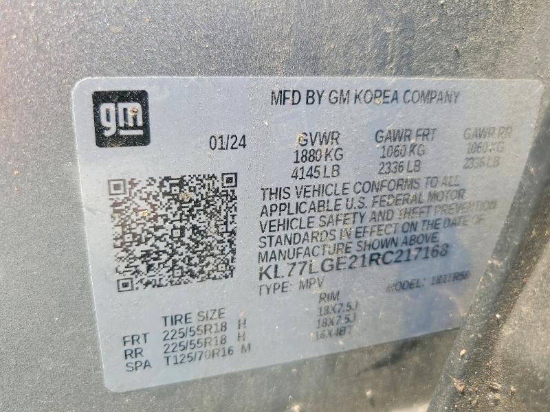 Aukcja sprzedaży 2024 Chevrolet Trax, vin: KL77LGE21RC217168, numer aukcji: 66892426