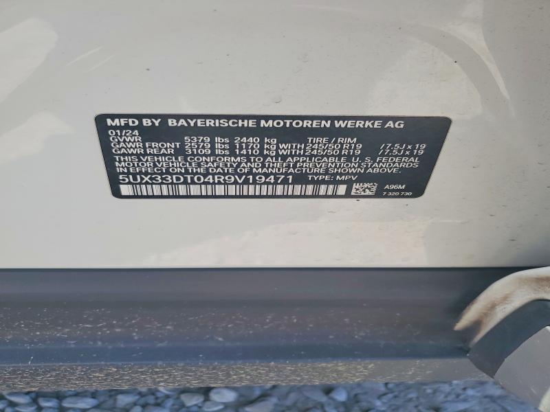 Aukcja sprzedaży 2024 Bmw X4, vin: 5UX33DT04R9V19471, numer aukcji: 67843666