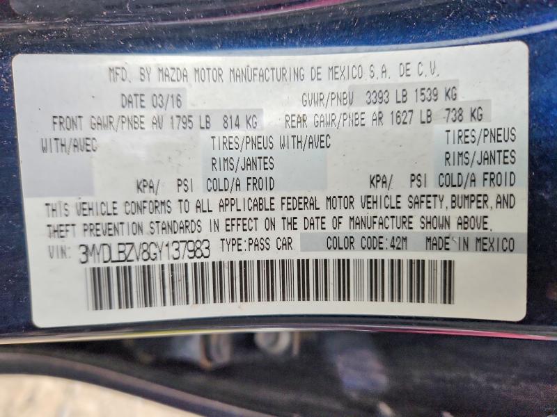 Продаж на аукціоні авто 2016 Scion Ia, vin: 3MYDLBZV8GY137983, номер лоту: 69784876