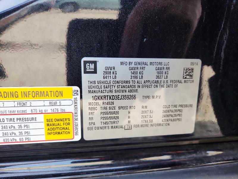 Продаж на аукціоні авто 2014 Gmc Acadia, vin: 1GKKRTKD3EJ359266, номер лоту: 68323766