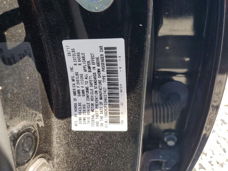 Aukcja sprzedaży 2017 Honda Accord, vin: 1HGCR3F00HA037407, numer aukcji: 70468676