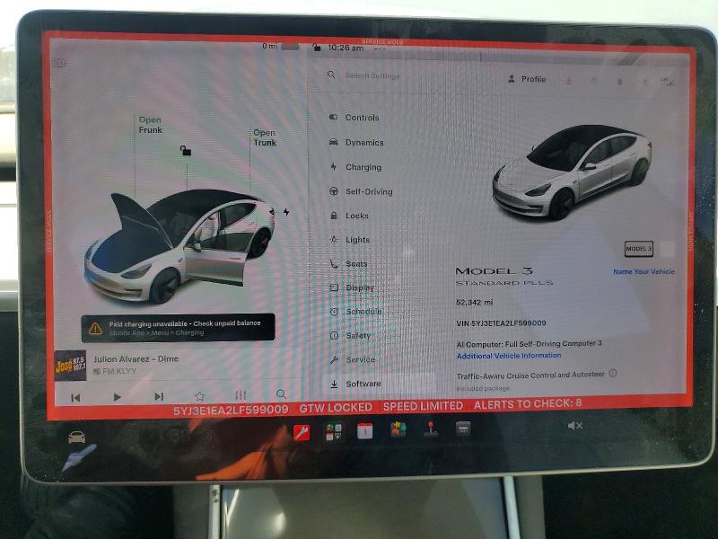 Aukcja sprzedaży 2020 Tesla Model 3, vin: 5YJ3E1EA2LF599009, numer aukcji: 67360506