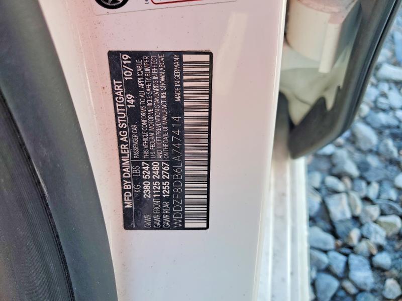 Продаж на аукціоні авто 2020 Mercedes-benz E, vin: WDDZF8DB6LA747414, номер лоту: 67178846