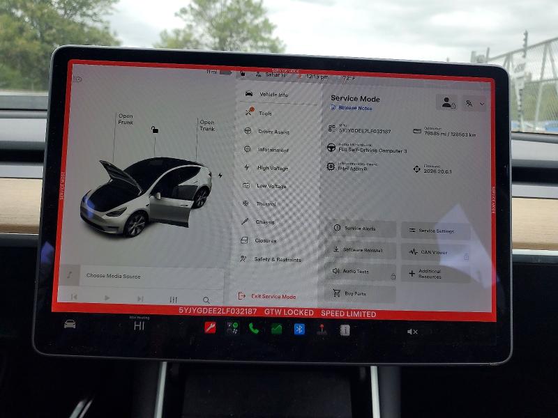 Aukcja sprzedaży 2020 Tesla Model Y, vin: 5YJYGDEE2LF032187, numer aukcji: 69419546