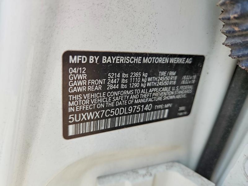 Aukcja sprzedaży 2013 Bmw X3, vin: 5UXWX7C50DL975140, numer aukcji: 69905996