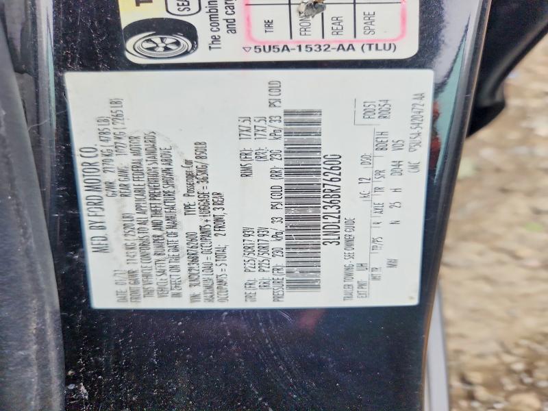 Aukcja sprzedaży 2011 Lincoln Mkz, vin: 3LNDL2L36BR762600, numer aukcji: 71198986