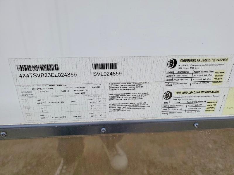Продаж на аукціоні авто 2014 Forest River Surveryor, vin: 4X4TSVB23EL024859, номер лоту: 68571406