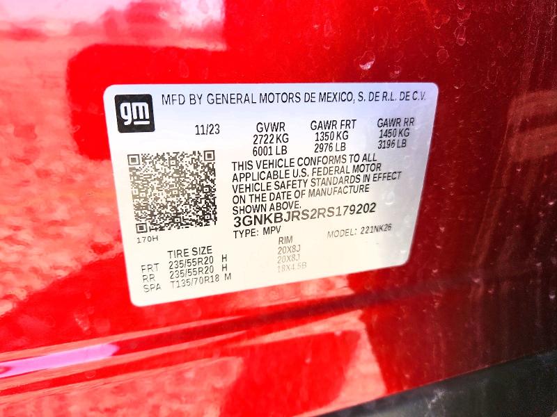 2024 Chevrolet Blazer მანქანა იყიდება აუქციონზე, vin: 3GNKBJRS2RS179202, აუქციონის ნომერი: 69003106