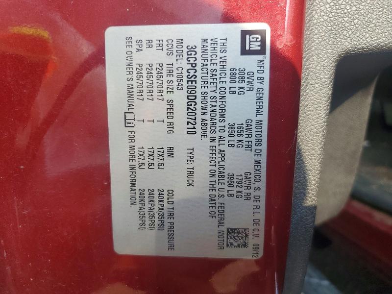 2013 Chevrolet Silverado მანქანა იყიდება აუქციონზე, vin: 3GCPCSE09DG207210, აუქციონის ნომერი: 67020006