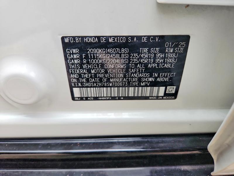 Aukcja sprzedaży 2025 Acura Adx, vin: 3HDSA2H78SM700673, numer aukcji: 69715806