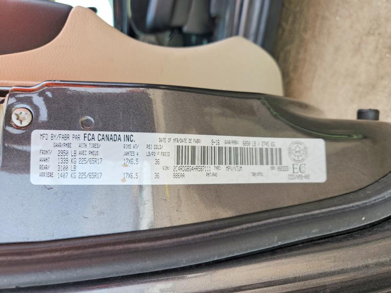 Продажа на аукционе авто 2017 Dodge Grand Caravan, vin: 2C4RDGBG4HR587111, номер лота: 70735056