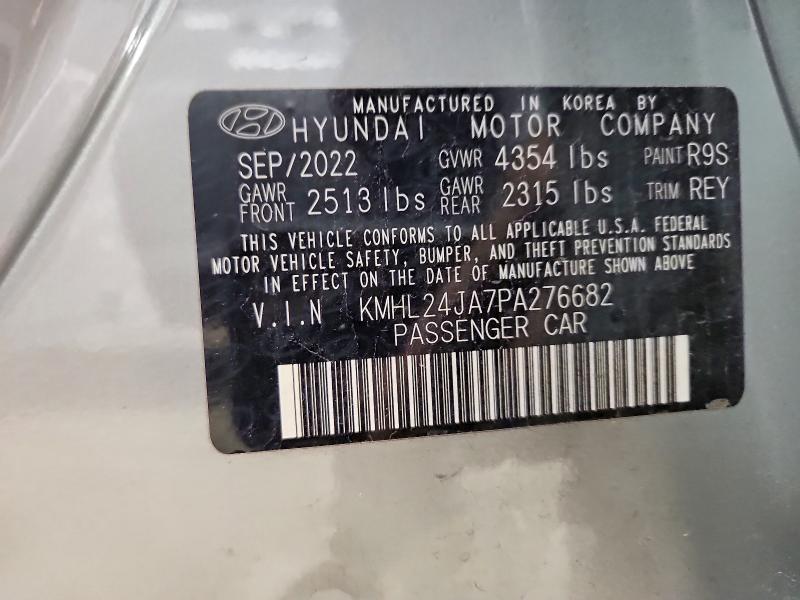 Продажа на аукционе авто 2023 Hyundai Sonata, vin: KMHL24JA7PA276682, номер лота: 69155496