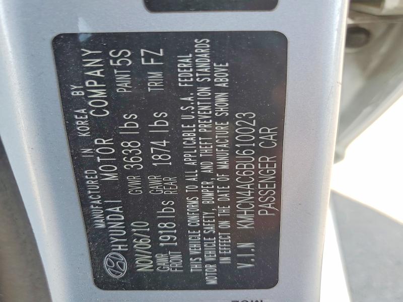 Aukcja sprzedaży 2011 Hyundai Accent, vin: KMHCN4AC6BU610023, numer aukcji: 69168366
