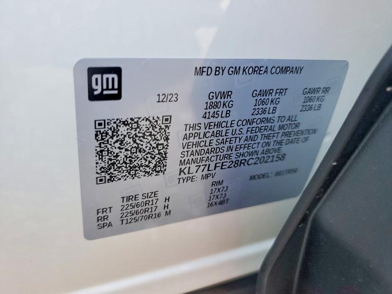 Продажа на аукционе авто 2024 Chevrolet Trax, vin: KL77LFE28RC202158, номер лота: 68263196