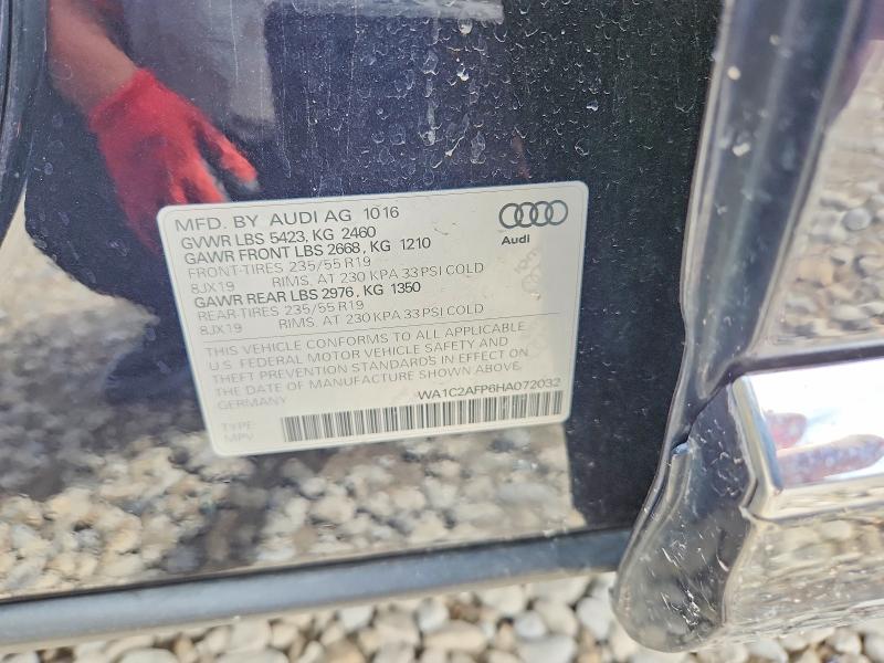 Aukcja sprzedaży 2017 Audi Q5, vin: WA1C2AFP6HA072032, numer aukcji: 67267836