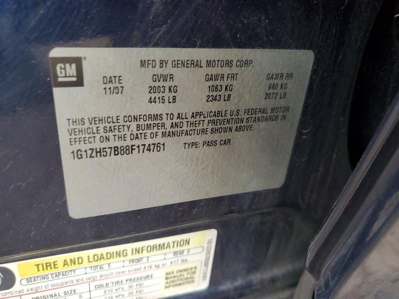 Продажа на аукционе авто 2008 Chevrolet Malibu, vin: 1G1ZH57B88F174761, номер лота: 69423566
