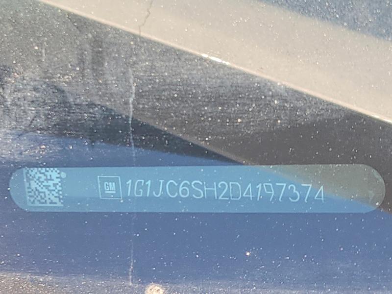 Aukcja sprzedaży 2013 Chevrolet Sonic, vin: 1G1JC6SH2D4197374, numer aukcji: 67898656