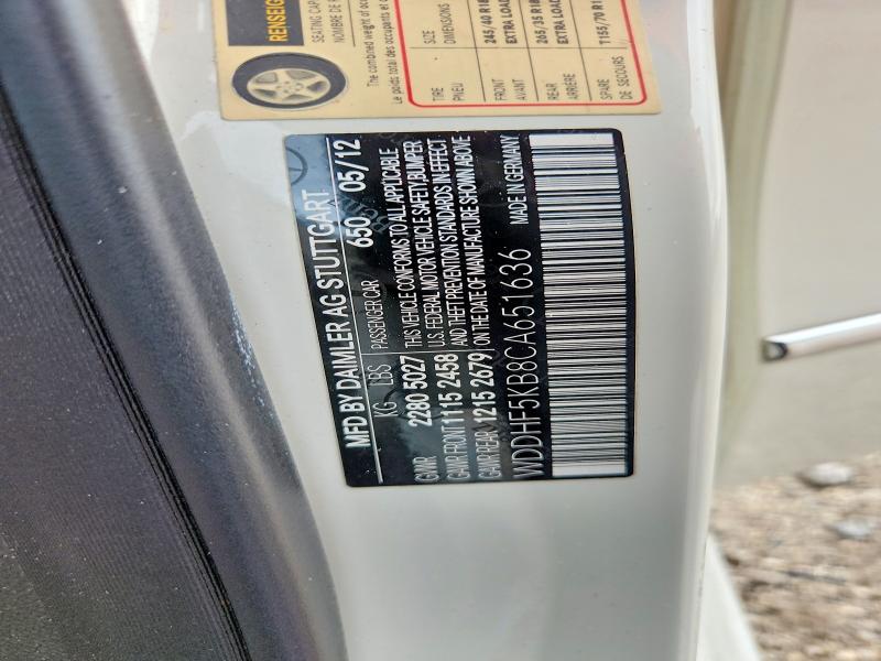 Продаж на аукціоні авто 2012 Mercedes-benz E, vin: WDDHF5KB8CA651636, номер лоту: 69710196
