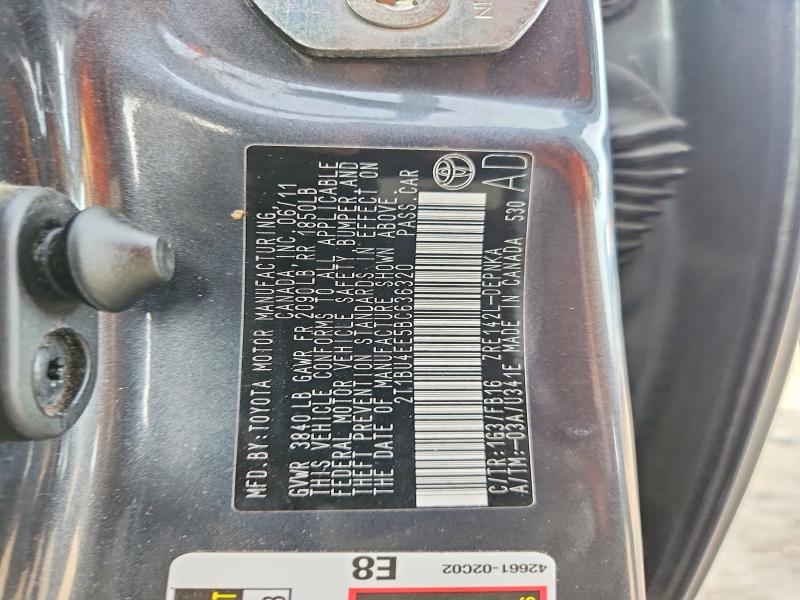 2011 Toyota Corolla მანქანა იყიდება აუქციონზე, vin: 2T1BU4EE5BC636320, აუქციონის ნომერი: 70277106