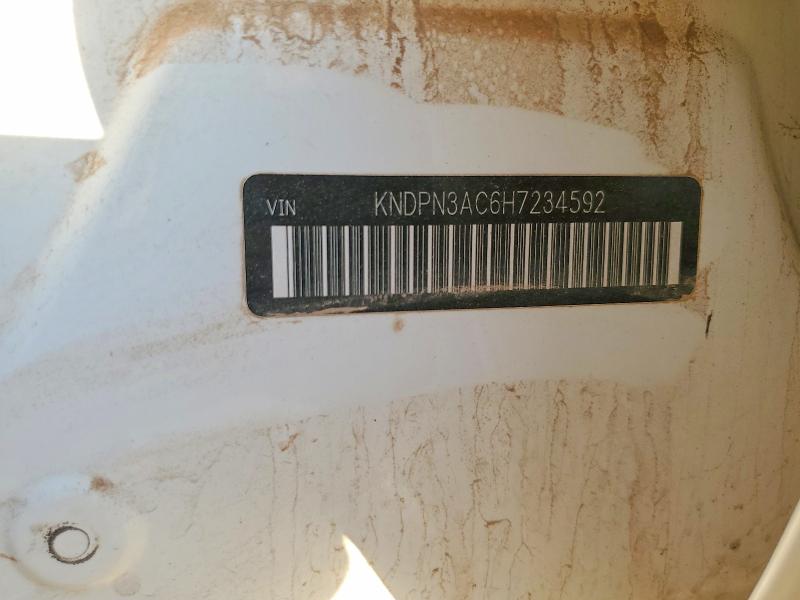 2017 Kia Sportage მანქანა იყიდება აუქციონზე, vin: KNDPN3AC6H7234592, აუქციონის ნომერი: 69809006