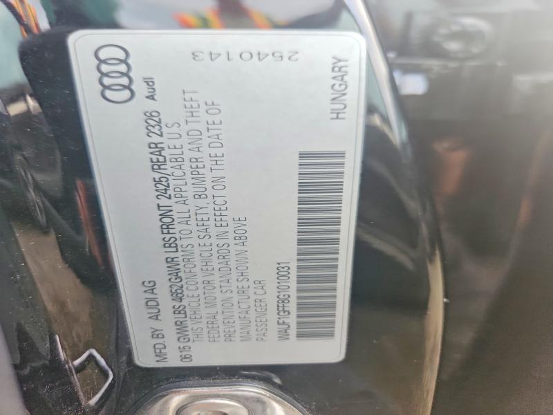 Продажа на аукционе авто 2016 Audi S3, vin: WAUF1GFF8G1010031, номер лота: 70675326