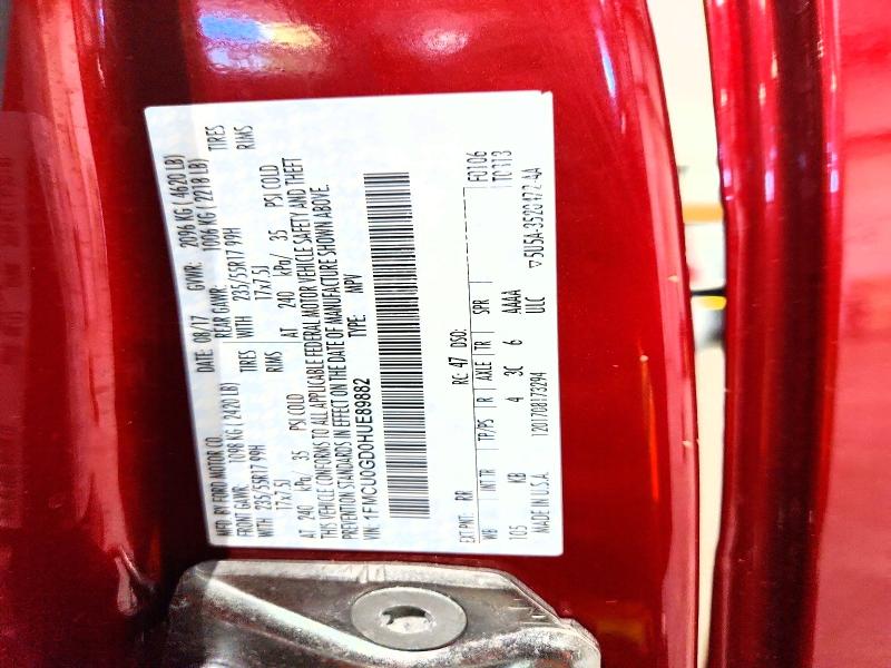 Aukcja sprzedaży 2017 Ford Escape, vin: 1FMCU0GD0HUE89882, numer aukcji: 70137716