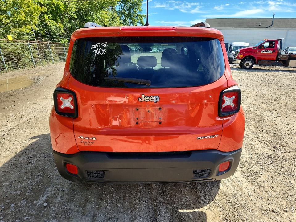 Продажа на аукционе авто 2016 Jeep Renegade, vin: ZACCJBAT2GPD60289, номер лота: 69771956