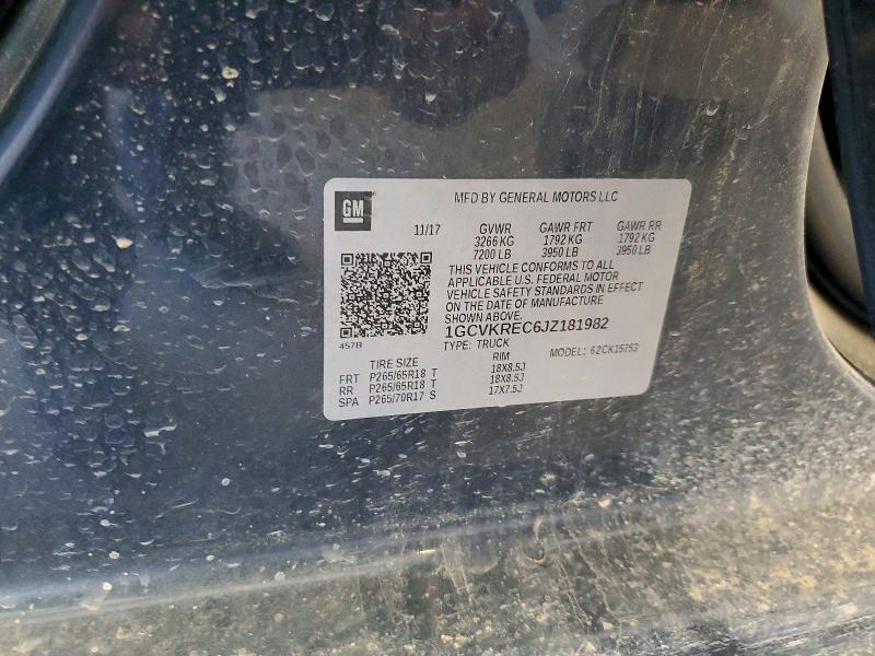 Aukcja sprzedaży 2018 Chevrolet Silverado, vin: 1GCVKREC6JZ181982, numer aukcji: 67882756
