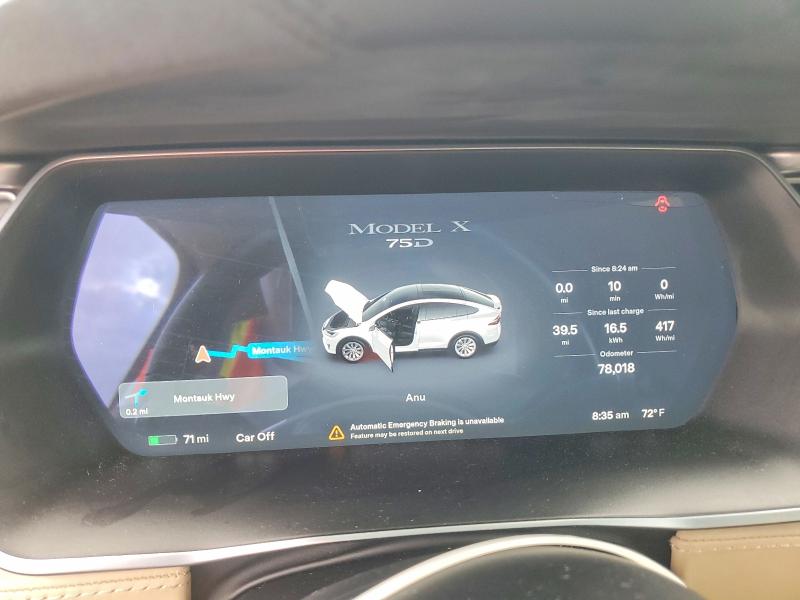 Aukcja sprzedaży 2017 Tesla Model X, vin: 5YJXCDE25HF035640, numer aukcji: 66941946