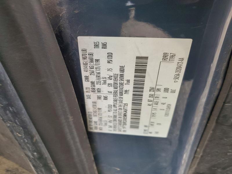 Продажа на аукционе авто 2021 Ford Transit, vin: 1FTBR3X85MKA97735, номер лота: 67689246