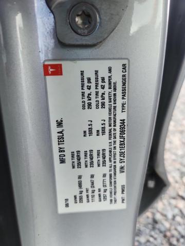 Aukcja sprzedaży 2018 Tesla Model 3, vin: 5YJ3E1EBXJF069344, numer aukcji: 69042286