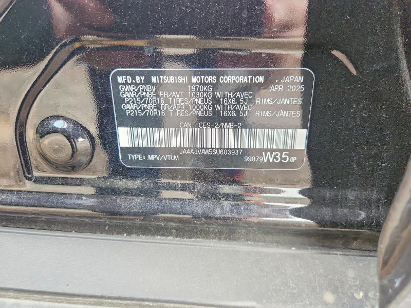 Aukcja sprzedaży 2025 Mitsubishi Rvr, vin: JA4AJVAW5SU603937, numer aukcji: 67868366
