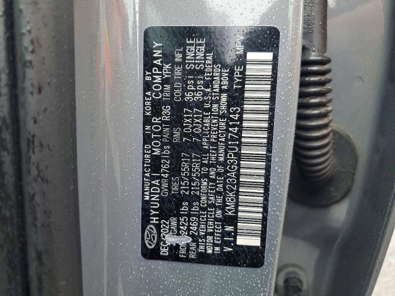 Продаж на аукціоні авто 2023 Hyundai Kona, vin: KM8K23AG3PU174143, номер лоту: 70158256