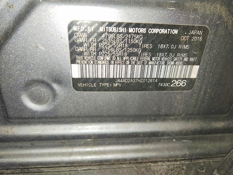 Продажа на аукционе авто 2017 Mitsubishi Outlander, vin: JA4AD2A37HZ012614, номер лота: 68645696