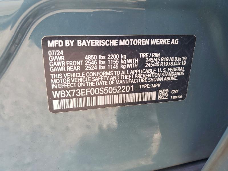 67553516 :رقم المزاد ، WBX73EF00S5052201 vin ، 2025 Bmw X1 مزاد بيع