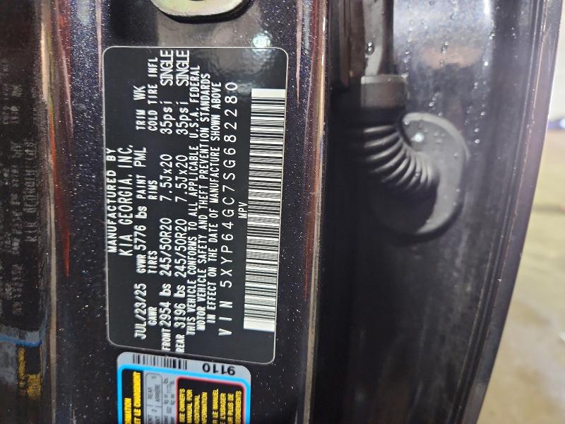 2025 Kia Telluride მანქანა იყიდება აუქციონზე, vin: 5XYP64GC7SG682280, აუქციონის ნომერი: 68196406