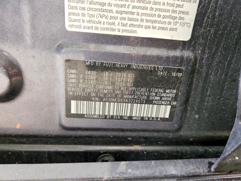 66794736 :رقم المزاد ، 4S3BMCB65A3224073 vin ، 2010 Subaru Legacy مزاد بيع