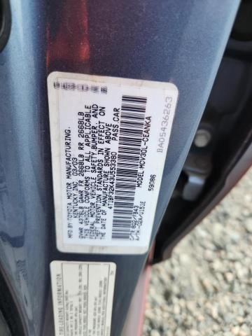 70889586 :رقم المزاد ، 4T1BF32K43U553380 vin ، 2003 Toyota Camry مزاد بيع