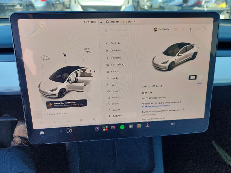 68657256 :رقم المزاد ، 5YJ3E1EA2PF544159 vin ، 2023 Tesla Model 3 مزاد بيع