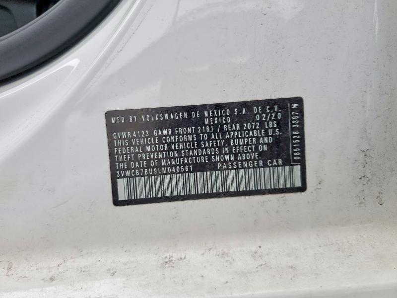 Продаж на аукціоні авто 2020 Volkswagen Jetta, vin: 3VWCB7BU9LM040561, номер лоту: 70251456