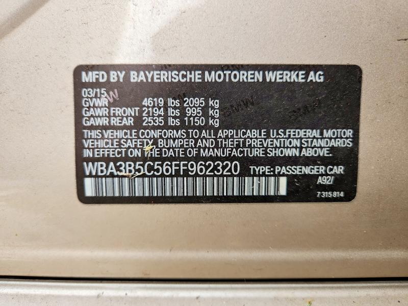 Продажа на аукционе авто 2015 Bmw 328, vin: WBA3B5C56FF962320, номер лота: 70892876